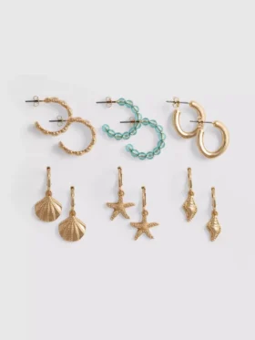 6pk sea inspired earrings
