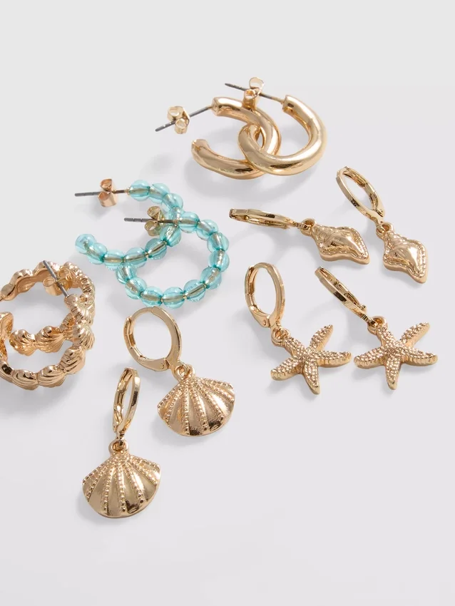 6pk sea inspired earrings