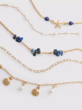 6pk sea life choker chains