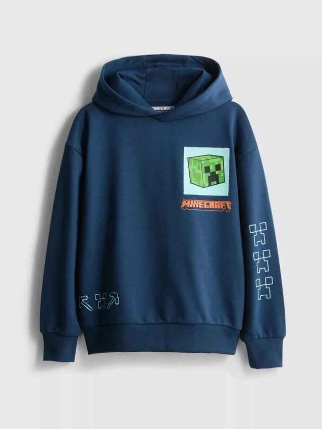 7-15 yrs | minecraft graphic cotton-rich hoodie