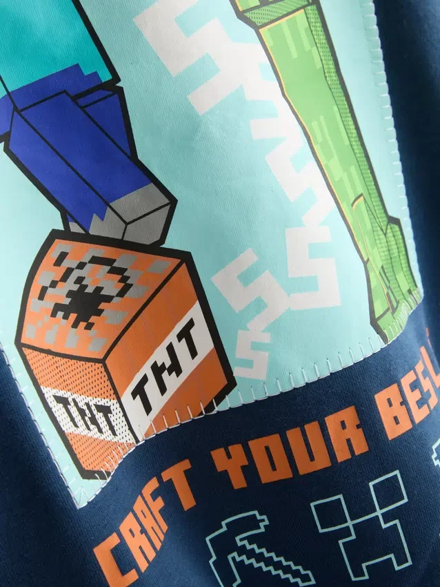 7-15 yrs | minecraft graphic cotton-rich hoodie