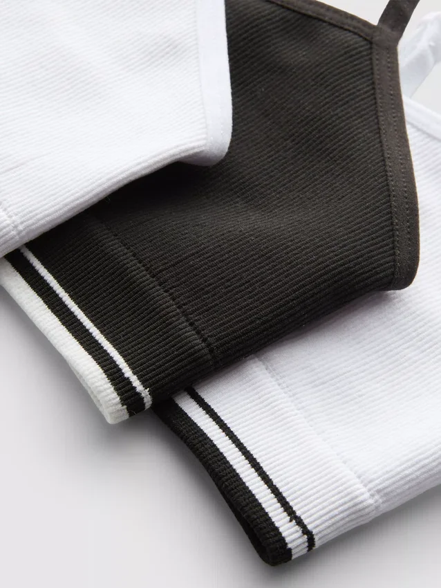 7-15yrs | 3pk ribbed crop tops