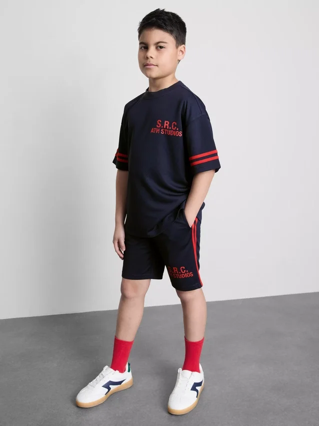 7-15yrs | active mesh t-shirt and shorts set