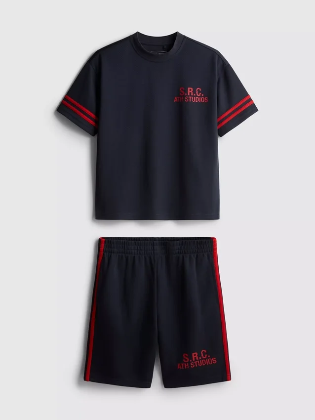 7-15yrs | active mesh t-shirt and shorts set