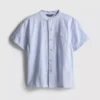 7-15yrs | band collar shirt