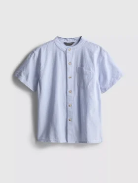 7-15yrs | band collar shirt