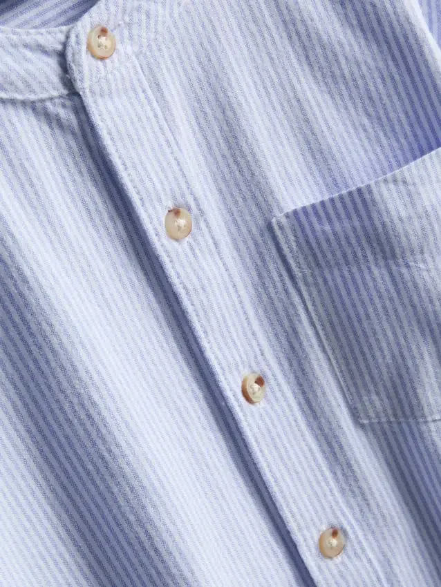 7-15yrs | band collar shirt