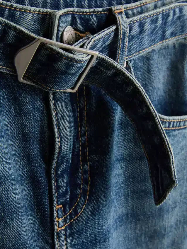7-15yrs | belted flare jeans
