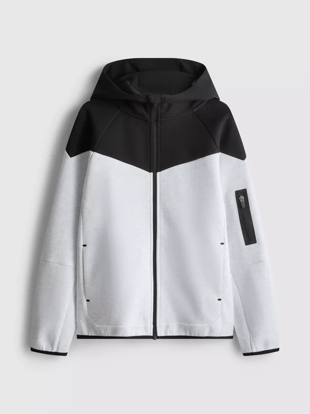7-15yrs | bonded zip-up hoodie