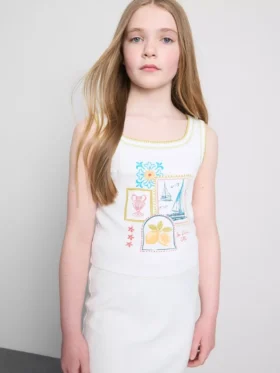 7-15yrs | contrast stitch tank