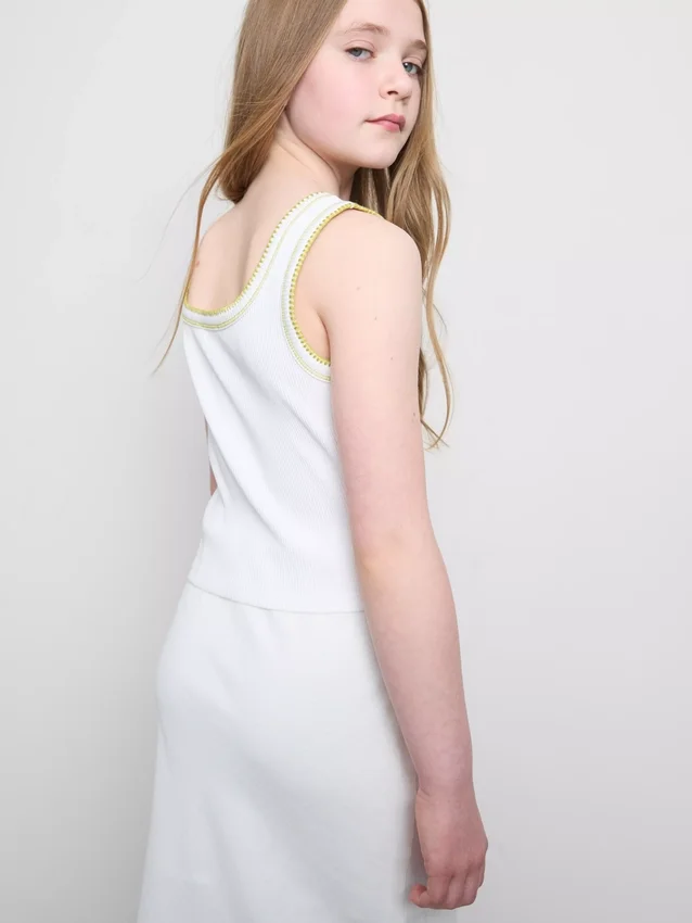 7-15yrs | contrast stitch tank