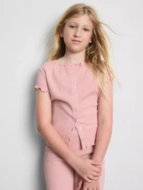 7-15yrs | crinkle textured blouse