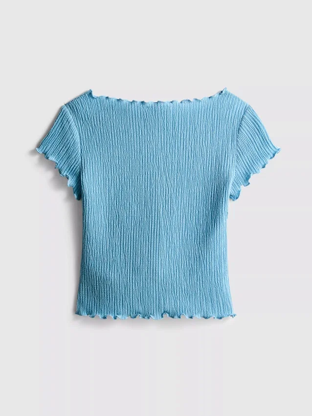 7-15yrs | crinkle textured blouse