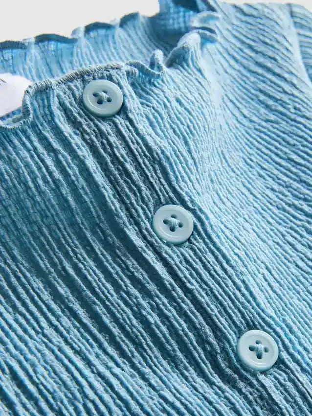 7-15yrs | crinkle textured blouse