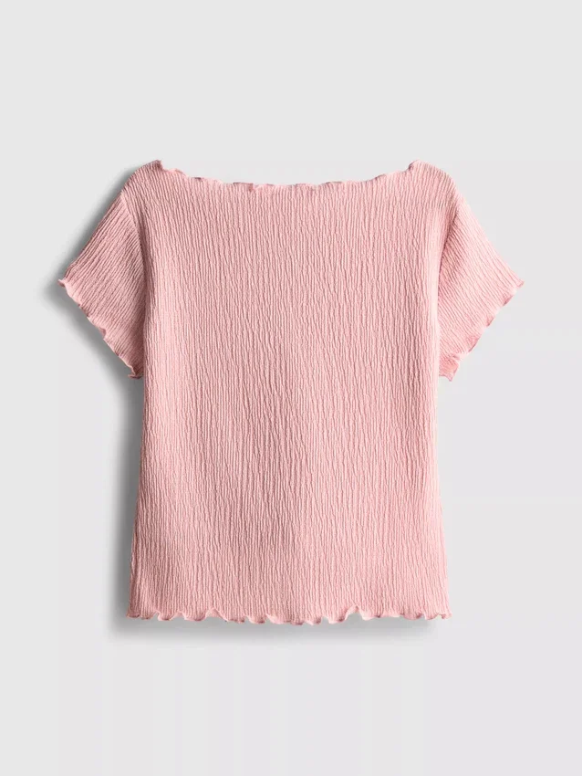 7-15yrs | crinkle textured blouse