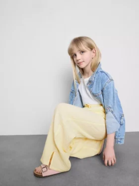 7-15yrs | crinkle textured pants