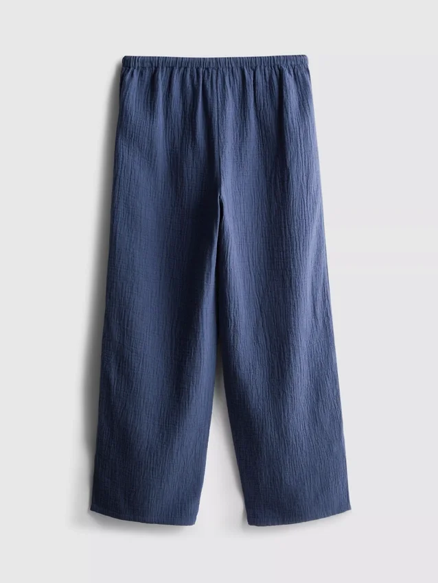 7-15yrs | crinkle textured pants