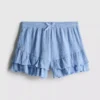 7-15yrs | crinkle tiered shorts