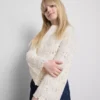 7-15yrs | crochet scallop-trim long-sleeve top