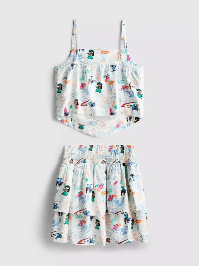 7-15yrs | disney's stitch top and rara skirt set