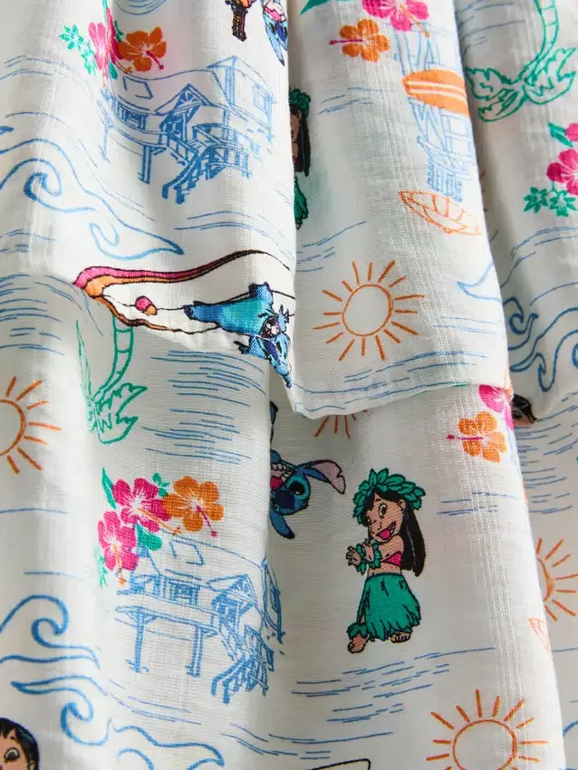 7-15yrs | disney's stitch top and rara skirt set