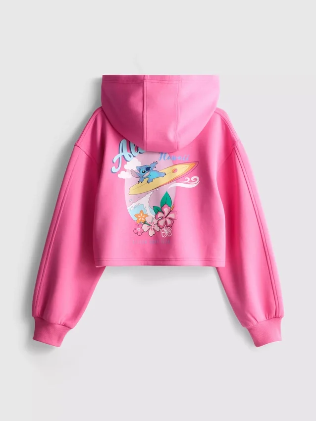 7-15yrs | disney's stitch zip-up hoodie