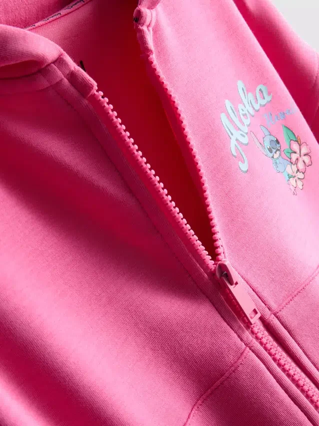 7-15yrs | disney's stitch zip-up hoodie