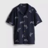7-15yrs | embroidered button-up shirt