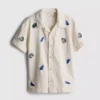 7-15yrs | embroidered button-up shirt