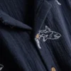 7-15yrs | embroidered button-up shirt