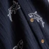 7-15yrs | embroidered button-up shirt