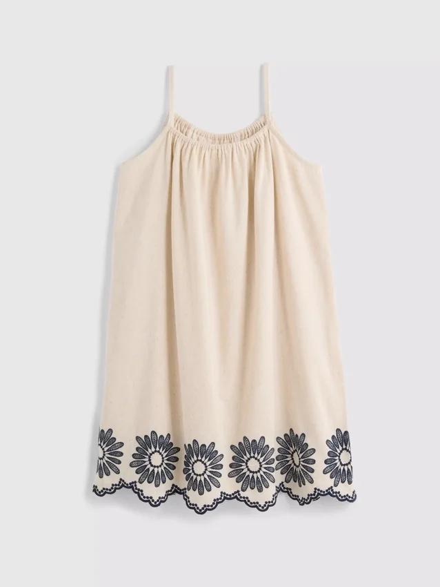 7-15yrs | embroidered cami smock dress