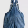 7-15yrs | embroidered denim dungarees
