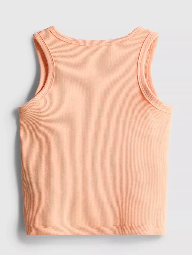 7-15yrs | embroidered ribbed tank