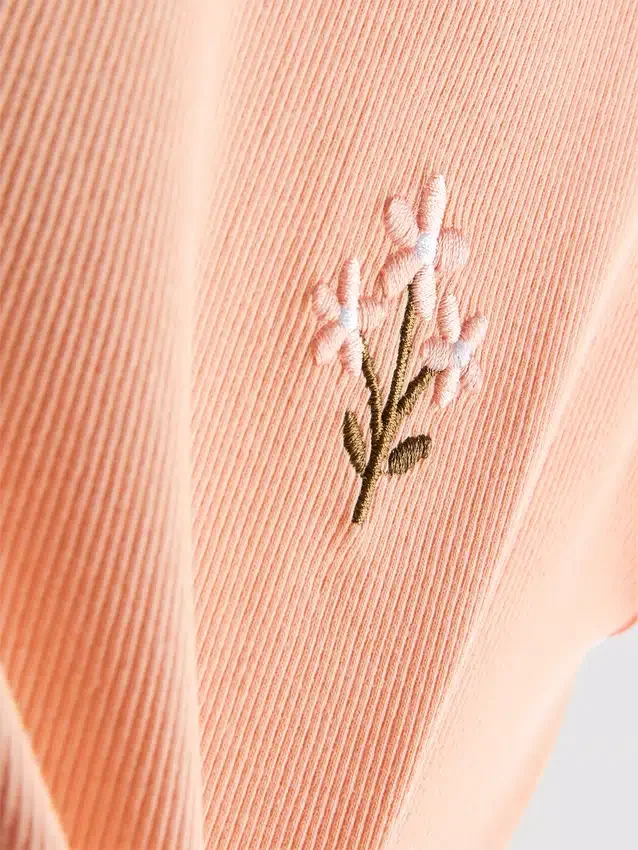 7-15yrs | embroidered ribbed tank
