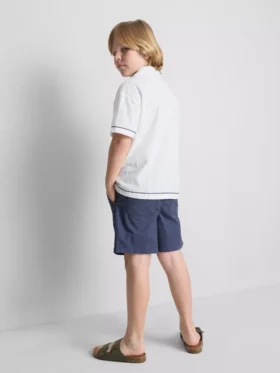 7-15yrs | fish embroidered shirt