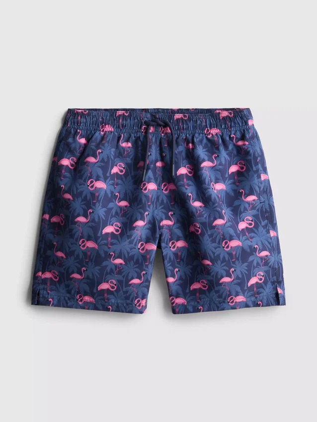 7-15yrs | flamingo graphic swim shorts