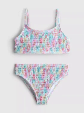 7-15yrs | floral shirred bikini