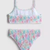 7-15yrs | floral shirred bikini