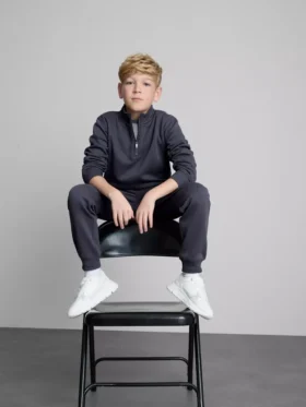 7-15yrs | funnel neck sweatshirt and sweatpants set