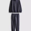 7-15yrs | funnel neck sweatshirt and sweatpants set