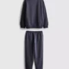 7-15yrs | funnel neck sweatshirt and sweatpants set