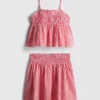 7-15yrs | gingham blouse and skirt set
