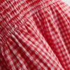 7-15yrs | gingham blouse and skirt set