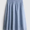 7-15yrs | gingham check midi skirt