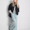 7-15yrs | hem split wide leg jeans