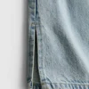 7-15yrs | hem split wide leg jeans