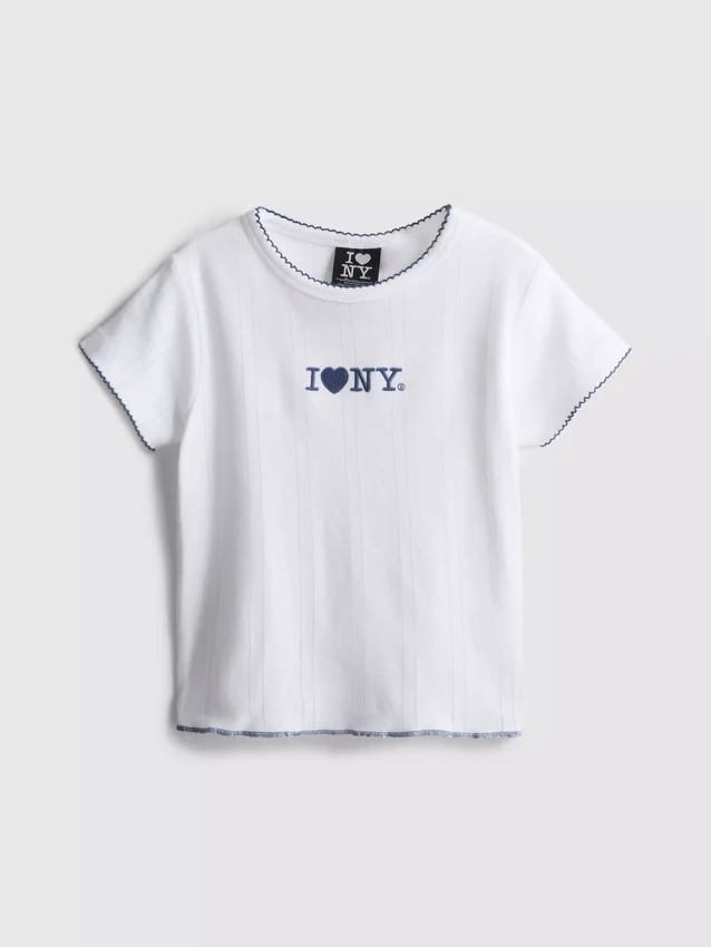 7-15yrs | i love new york embroidered t-shirt