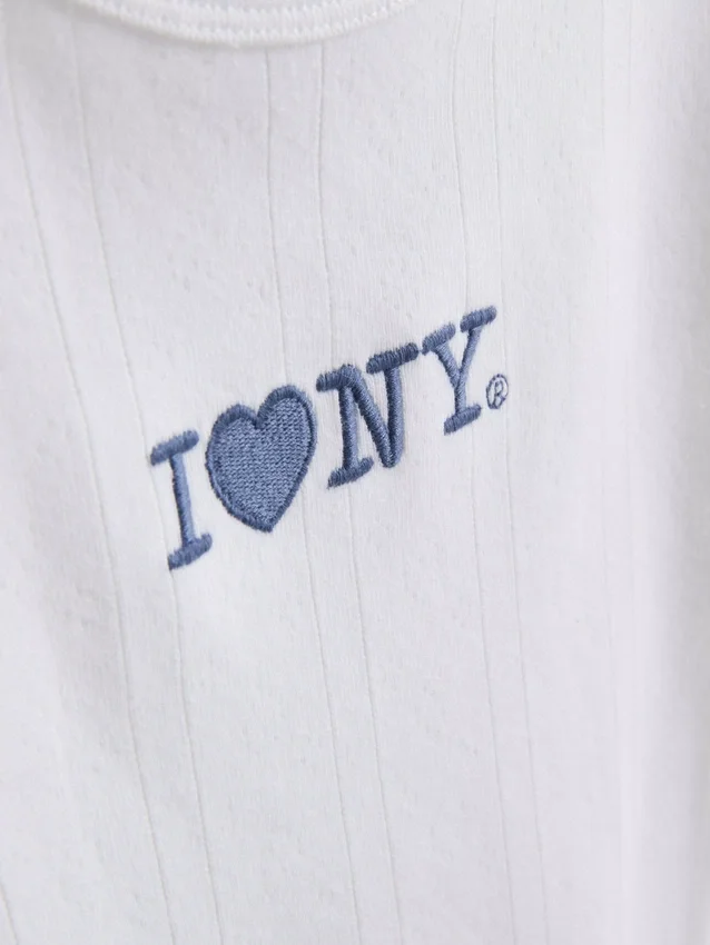 7-15yrs | i love new york embroidered t-shirt