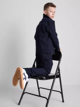 7-15yrs | jacquard zip-up jacket and joggers set